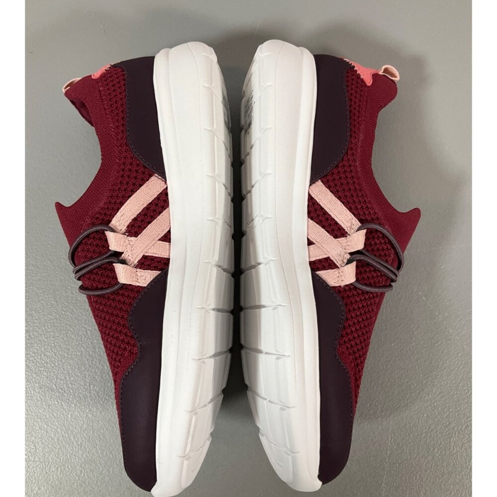 Clarks Ezera Run Women's Athletic Sneakers, Burgundy - Comfort & Style - Picture 8 of 12